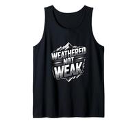 Weathered Not Weak Strength Mountain Tank Top