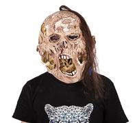 Weathered Zombie Rotten Face Latex Mask Horror Headwear for Halloween Carnival Costume Party Props