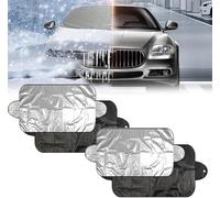 Weatherforce 360 All-Weather Sunshade Ice Cover 2pk,Weather Force 360 All Weather Windshield Cover,All Seasons Sunshade Ice Cover,Reversible Windshield Protector Fit for Any Car,Protects Heat/Snow (2)