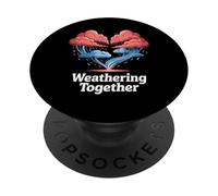 Weathering Together Cloud Design PopSockets Adhesive PopGrip