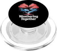 Weathering Together Cloud Design PopSockets PopGrip for MagSafe