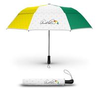 Weatherman Arnold Palmer Compact Collapsible Umbrella for Car and Backpack - Windproof, Resists Up to 55 MPH Winds - Protection From Wind, Rain & Sun (Classic)