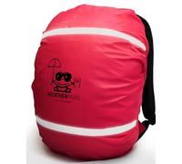 WEATHERMAN Rain Cover for School Bags and Backpacks (20-40L) - Waterproof Rain Cover with Reflective Strips, Elastic Attachment, 6 Colours (Pink)