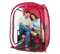 WeatherPod - The Original XXL 1-2 Person Pod - Pop-Up Weather Pod, Protection from Cold, Wind and Rain - Red