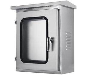 Weatherproof 304 Stainless Steel Electl Enclosure BoxWallMounted Metal Control Junct Box with Transparent WindowOutdoor Distribut Box (L80xW30xH100cm)