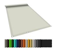 Weatherproof Awning Canvas 230x250 cm - Tear-Resistant UV Protection with Eyelets - Easy No-Drill Installation for Garden & Balcony - Cream Color Sun Shade