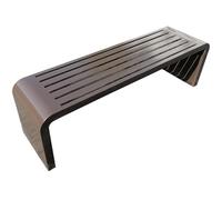 Weatherproof Backless Metal Outdoor Bench - Sturdy Steel Frame Garden Seating for Patio, Porch, Backyard, Lawn - & Stylish Design for All Weather Conditions