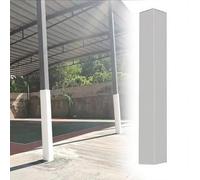 Weatherproof Basketball Pole Pad Heavy Duty Square Pads Outdoor, for Ultimate Protection and Player Safety - Gym Garage Playground Protection(White,11x11cm/4.3x4.3in)