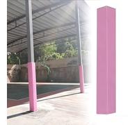 Weatherproof Basketball Pole Pad Heavy Duty Square Pads Outdoor, for Ultimate Protection and Player Safety - Gym Garage Playground Protection(Pink,15x15cm/5.9x5.9in)