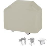 Weatherproof BBQ Grill Cover Waterproof Dustproof Adjustable Drawstring Fits 170x61x117 cm Gas Grills Ideal Indoor/Outdoor Protection Durable Beige Color HeavyDuty Design