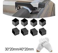 Weatherproof Car Roof Rack End Set of 8 Includes Gloves for Stress Handling (3 * 2CM)