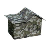 Weatherproof Cat House For Outdoors - Insulated Pet Cave With Removable Fleece Pad, Waterproof & Warm | Outdoor Shelter For Garden, Patio, Balcony Use By Cats, Kittens, Rabbits