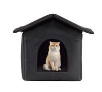Weatherproof Cat House,Weatherproof Kitten House - Pet Accessories Non-Slip Enclosure for Camping Multi-cat Winter Apartment Household Ferals Balcony