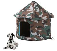 Weatherproof Cat Shelter - Outdoor Insulated Cat House, Heated Winter Bed, durabls Pet Cabin | Waterproof huts for FERALs Cats Porch Garden Garage Backyard Community Protection Cold Season Use