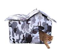 Weatherproof Cat Shelter - Waterproof Windproof Outdoor Pet House with Insulated Design, Warm Cat Haven for Garage, Barn, Patio, Backyard, Garden, Park, Street Corner, and Residential Area