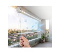 Weatherproof Clear Vinyl Roller Blinds Shades, Easy Clean Durable