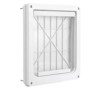 Weatherproof Dog Door, Transparent Flap Pet Door, 11.42x13.78in Lightweight Wall Mount Dog, Adjustable Puppy Doors, Authentic Pets Entry for Indoor and Outdoor Use