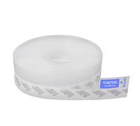 Weatherproof Door & Window Seal Strip - 10m x 25mm Transparent Silicone Tape, Self-Adhesive, Windproof, Dust & Soundproof