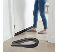 Weatherproof Double Sided Door Bottom Seal Strip Draught Excluder Stopper for Air Leakage and Noise in Residential and Commercial Doors (black)