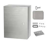 Weatherproof Electric Distribut Box Waterproof IP66 inless Steel 304 Enclosure Clete Accessories Included (30x25x20 cm / 12x10x8 in)