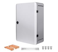 Weatherproof Electrical Box IP55 with Cooling Fan and DIN Rail Mounting Kit, 24x16x8 In Outdoor Waterproof Enclosure