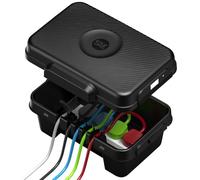 Weatherproof Electrical Box, Outdoor Extension Leads, Reels, Transformers, Fuse Box Cover, 5x Cable Outlets, IP56 Water-Resistant Certified, Silicone Mould, 360 x 255 x 138mm