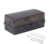 Weatherproof Electrical Box - Safety Seal Enclosure | Lockable Electrical Outlet Box | Rain-Proof Cable Management Box | Outdoor Electrical Project Boxes | For Protect Outlet, Plug, Socket