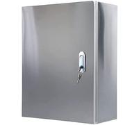Weatherproof Electrical Distribution Box, Outdoor/Indoor Power Enclosure, Durable Junction Cabinet with Mounting Plate for Secure Connections and Protection