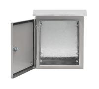 Weatherproof Electrical Enclosure Box with Mounting Plate and Heat Dissipation, Lockable for Outdoor and Indoor Use