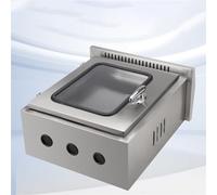 Weatherproof Electrical Enclosure with Lockable Door, Outdoor Junction Box for Secure Cable Management, Heat Dissipation in Garden or Factory