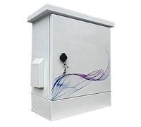 Weatherproof Electrical Junction Box with Base, Floor-Standing, Lockable for Outdoor Network Equipment