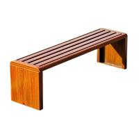 Weatherproof Garden Bench, 2-Seater Shoe Changing Bench, High Load Capacity, No Backrest, Perfect for Patio and Garden, 150x39cm (59x15.3in)