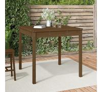 Weatherproof Garden Dining Table 82.5x82.5x76 cm Solid Pine Ideal for Balcony & Indoor Use Stylish Honey Brown Perfect for Patio & Lounge Furniture