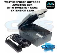 Wbxbfg10B Weatherproof Box And 10M 4 Gang Extension Lead Black WBXBFG10B-MP