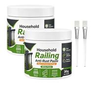 Weatherproof Guard Railing Rust Stain Cleaner Paste, Rust Remover For Metal | Railing Anti-Rust Paste, Powerful Rust Remover Paste, Restores Rusty Gates, for Outdoor Fences & Metal Surfaces
