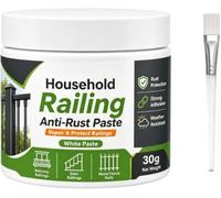 Weatherproof Guard Railing Rust Stain Cleaner Paste, Rust Remover For Metal | Railing Anti-Rust Paste, Powerful Rust Remover Paste, Restores Rusty Gates, for Outdoor Fences & Metal Surfaces