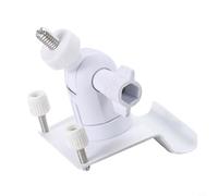 Weatherproof Gutter Mount Bracket with 1/4-20 Thread for Security Cameras, Aluminum Alloy Roof Eaves Mount for Outdoor Surveillance, 360° Swivel &(White)