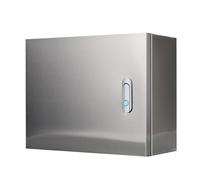 Weatherproof Lockable Metal Electrical Enclosure Box with Hinged Cover & Mounting Panel for Outdoor & Indoor Electrical Connections