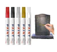 Weatherproof Memorial Marker Pen - Long Lasting Permanent Ink Repair Pen, Waterproof Outdoor Grade Inscription Tool for Lettering Touch Up, Durable Multi Writing Instrument