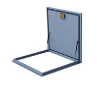 Weatherproof Metal Access Hatch, Lockable Roof Manhole Cover with Handle, Aluminum Alloy Anti-Theft Door, Basement Exit Lid for Home Industry(70 * 70cm/27.5 * 27.5in)