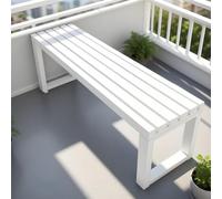 Weatherproof Metal Garden Bench - 100cm Stylish Outdoor Seating for Patio Balcony and Indoor Use - No BackrestModern Design Perfect for Gardens and Terraces