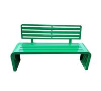 Weatherproof Metal Garden Bench, 3-Seater Iron Bench with Backrest & Armrest, Perfect for City, Village & Municipality - 150cm Green Outdoor Furniture Sale