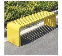 Weatherproof Metal Garden Bench - Backless Outdoor Seating for Patio, Porch, Park - Available in 100/120/150/180cm - Durable Metal Frame, Perfect for Gardens and Outdoors