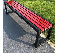 Weatherproof Metal Garden Bench - Cast Iron Outdoor Furniture for Patio Porch Park & Yard -120CM Outdoor Benches for Comfortable Seating
