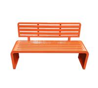 Weatherproof Metal Garden Bench for 3 Adults Durable Iron Outdoor Seating with Backrest & Armrests Perfect for Garden Patio and Village Use (150cm)