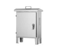 Weatherproof Metal Junction Box, Vented Electrical Enclosure, Lockable Cold-Rolled Steel Housing for Outdoor Projects, Durable and Secure