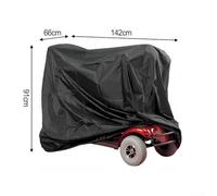 Weatherproof Mobility Scooter Cover with 210D Oxford Fabric, Features Storage Bag for Simplified Transport (black 142 * 66 * 91cm)