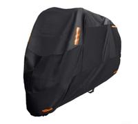 Weatherproof Motorcycle Cover with 4 Reflective Strips, 300D Oxford UV Rain Dust Protection, Anti-Theft Lock Hole, Windproof Elastic Hem for Honda Off-Road(300D-L)