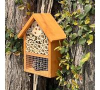 Weatherproof Natural Nesting Box Bee Hotel Insect Hotel Wooden Construction Kit for Bees, Insect Hotel Large Butterflies, Butterfly House for Garden Beetles and Other Animals (2, One Piece)