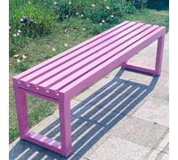 Weatherproof Outdoor Bench,Person Garden Seating, Wood and Metal Patio Lounge Chair for Farmhouse, Entryway, Lawn